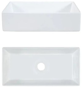Závěsná skříňka Nova White Gaja I s deskou a umyvadlem 50 cm bílá/dub evoke