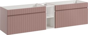 Comad Kúpeľňová skrinka pod umývadlo set Iconic Rose 180 antická ružová/biela