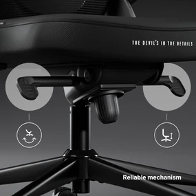 Ergonomická kancelárska stolička Diablo V-Light, čierna
