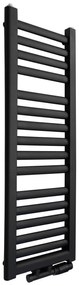 Regnis Elba, vykurovacie teleso 300x500mm so stredovým pripojením 50mm, 250W, čierna matná, ELBA50/30/D5/BLACK