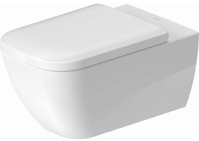 DURAVIT Happy D.2 závesné WC Rimless s hlbokým splachovaním, 365 x 620 mm, biela, s povrchom HygieneGlaze, 2550092000