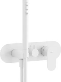 Ravak Eleganta sprchová a vaňová batéria bez podomietkového telesa biela matná X070259