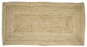 Obdĺžnikový prírodné jutové koberec- 70 * 140 * 1cm