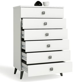 Komoda MOBI K-06 bílá/černá