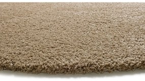 Svetlohnedý okrúhly koberec ø 130 cm Norge – Universal