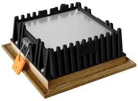 APLED - LED Podhľadové SQUARE WOODLINE LED/6W/230V 4000K 12x12 cm dub masív