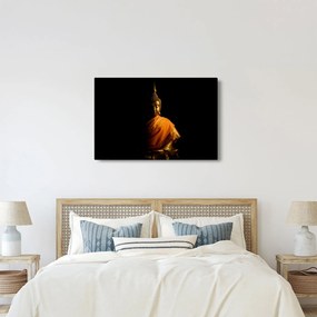 Obraz - Zlatá socha Budhu (90x60 cm)