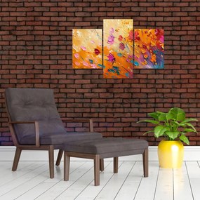Obraz - Maľba farebných kvetov (90x60 cm)