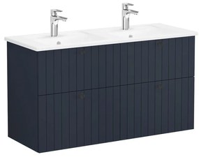 Kúpeľňová skrinka s umývadlom VitrA Root 120x67x46 cm modrá mat ROOTG120BINTS