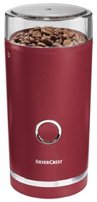 SILVERCREST® KITCHEN TOOLS Elektrický mlynček na kávu SKMS 180 A1 (červená) (100362245)