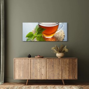 Obraz šálky s čajom (120x50 cm)