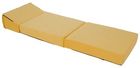 Skladacie kreslo/matrac PELOS, žltá