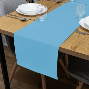 Biante Dekoračný behúň na stôl Rongo RG-065 Svetlo modrý 20x140 cm
