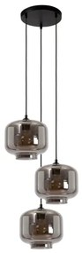 Lucide 46413/13/65 - Luster na lanku MEDINE 3xE27/40W/230V dymová