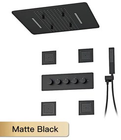 Prémiový sprchový set Malm Čierna