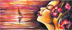 Obraz - Spomienky na leto (120x50 cm)
