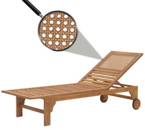 Lehátko HWC-N48, masívne akáciové drevo