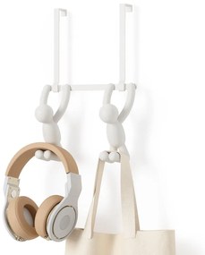 Biely plastový vešiak na dvere 22 cm Buddy - Umbra