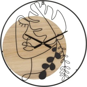Nástenné hodiny Elegant A 60 cm hnedé/čierne