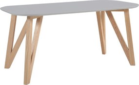 XXXLutz JEDÁLENSKÝ STÔL, dub, sivá, prírodná farba, 120/80/76 cm MID.YOU - Stoly - 001769018402