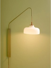 Biele/béžové nástenné svietidlo do zásuvky ø 29 cm Current – Hübsch