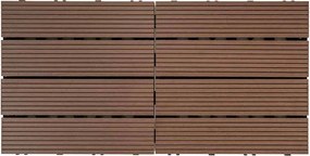 WPC dlaždica LEGI BASE 30 x 30 cm, coffee