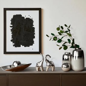 Dekoračný tanier MAX2 1 krémový / strieborný