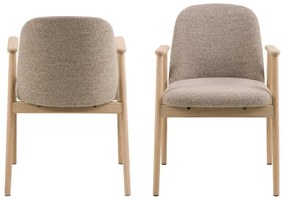 Béžová jedálenská stolička Leo – Actona