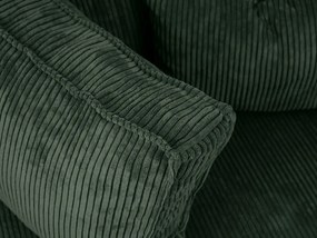 AKCIA Tmavozelená sedacia súprava do U SMART COSARO 295x140 cm II. akosť