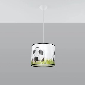 Detské závesné svietidlo Ball C, 1x plastové tienidlo so vzorom, (fi 30cm)