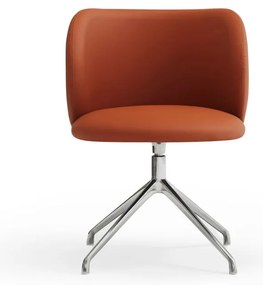 Oranžové čalúnené jedálenské kreslo Mogi – Teulat