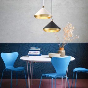 Toolight Toolight, Stropné svietidlo 1xE27 APP1004-1CP, biela-zlatá, OSW-07550