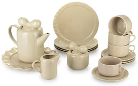 Čajový/kávový set Sofia Beige