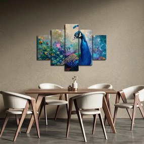 Obraz - Maľba páva (150x105 cm)