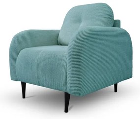 Čalúnené kreslo CLOUDY tyrkysové