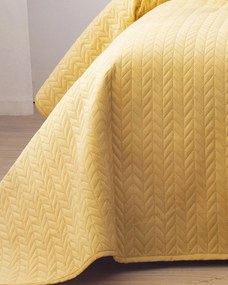 Zamatový prehoz Silky Touch 220x240cm yellow