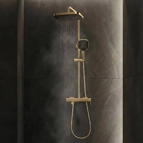 Rea Arlo, sprchový set s vaňovou výlevkou, zlatá matná, REA-P7441
