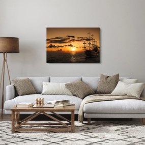 Obraz - Pirátska loď (90x60 cm)