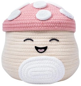 Béžový látkový detský kôš na hračky ø 23x22 cm Fizz Malcolm – SQUISHMALLOWS