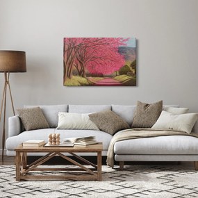 Obraz rozkvitnutých stromov (90x60 cm)