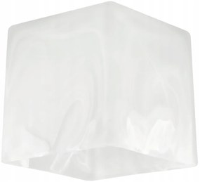 BERGE LED závesné stropné svietidlo, drevený trám, 3xE27, loft, mliečna kocka
