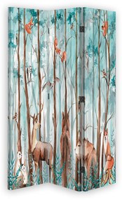 Gario Paraván Les a lesné zvieratká Rozmery: 110 x 170 cm, Prevedenie: Klasický paraván