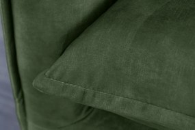 Trojmiestná pohovka HEAVEN 200 cm tmavozelený zamat