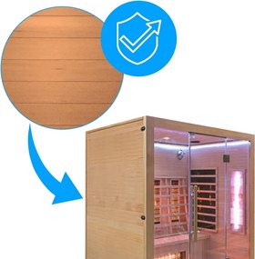 BPS-koupelny Infrasauna Relax HYD-2913 175x120, 3-4 osoby