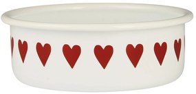 Ib Laursen Smaltovaná miska Hearts Ø 14 cm