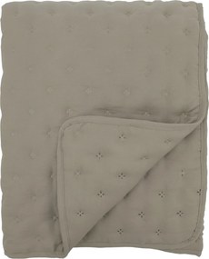 Mäkká taupe prešívaná deka / prehoz Aix Soft – 180*130 cm