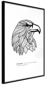 Artgeist Plagát - Eagle of Freedom [Poster] Veľkosť: 20x30, Verzia: Čierny rám