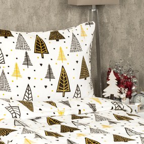4Home Vianočné obliečky mikroflanel Nordic Tree, 140 x 220 cm, 70 x 90 cm