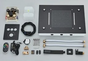 Luxusný LED sprchový set - Järvitul Čierna