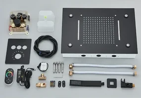 Luxusný LED sprchový set - Järvitul Čierna